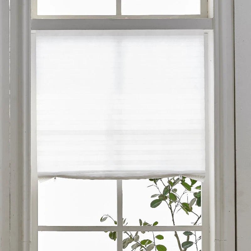 Self-Adhesive Pleated Blackout Blinds