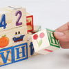 Wooden Alphabet Stacking Blocks Learning Toy