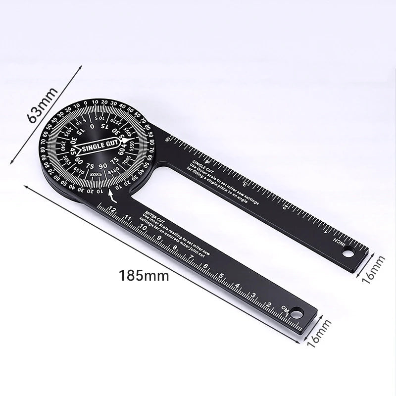 Aluminum Miter Saw Protractor for Precision Angle Measurement