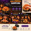 Paquete de juguetes antiestrés de dumplings de Halloween blandos con varios tamaños y temas para niños y adultos.