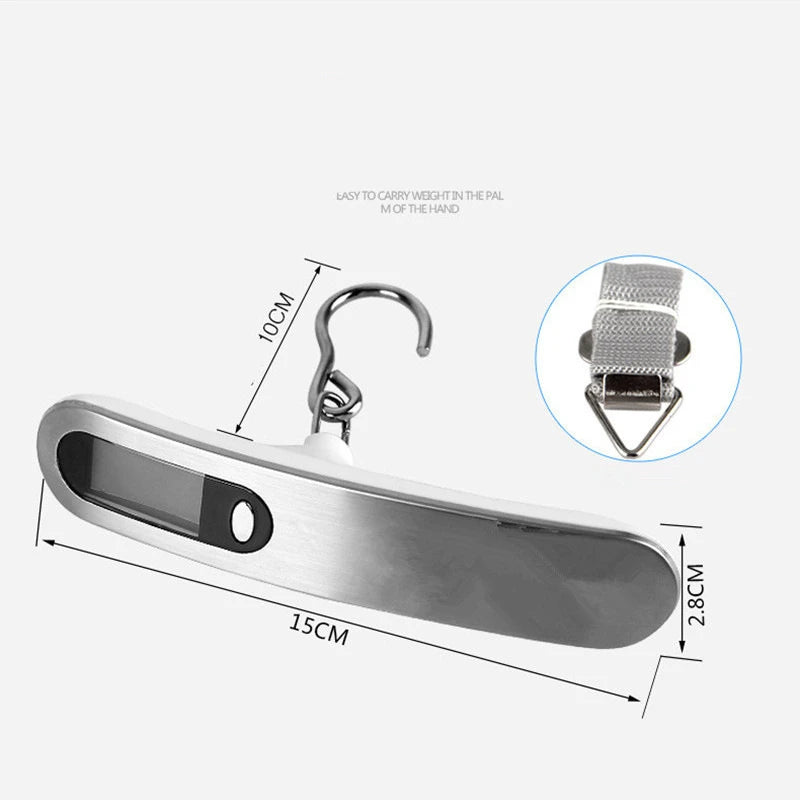 Portable Digital Luggage Scale with Backlit Display