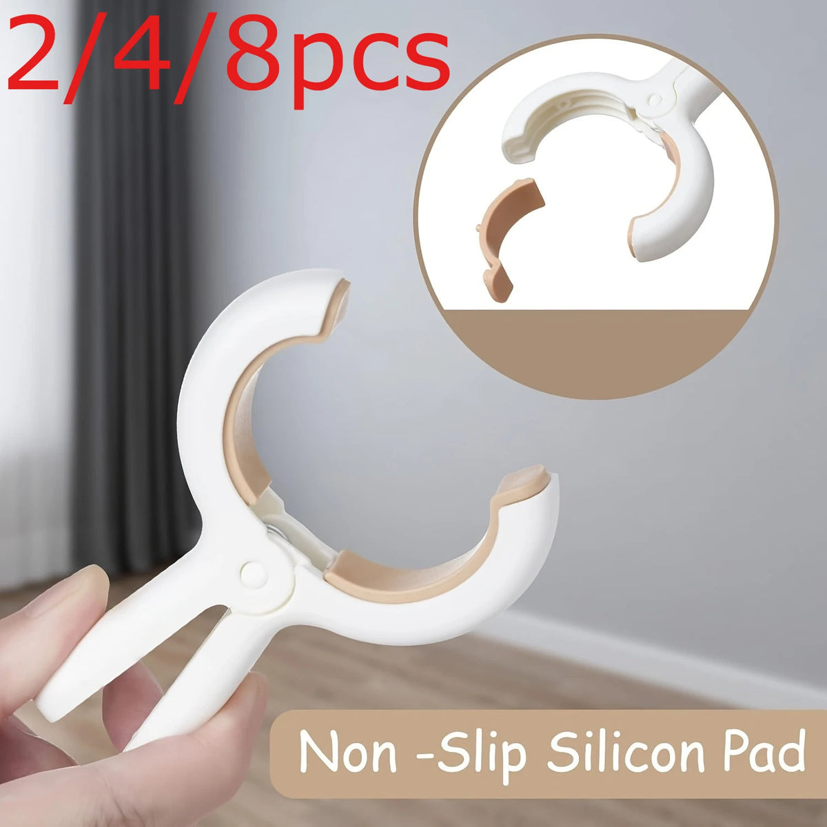 Heavy-Duty Plastic Laundry Clips for Towels, Quilts & More