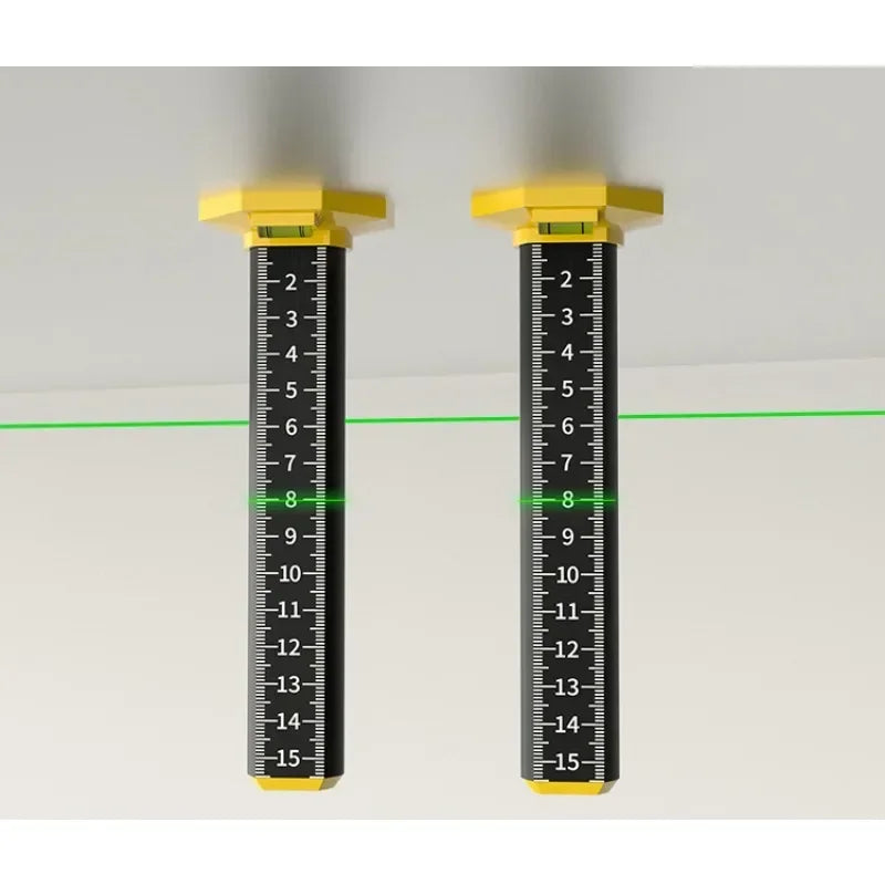 Magnetic Ceiling and Tile Leveling Ruler with Bubble Level