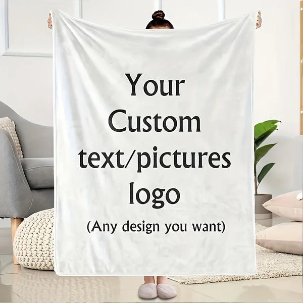 Personalized Photo Flannel Blanket