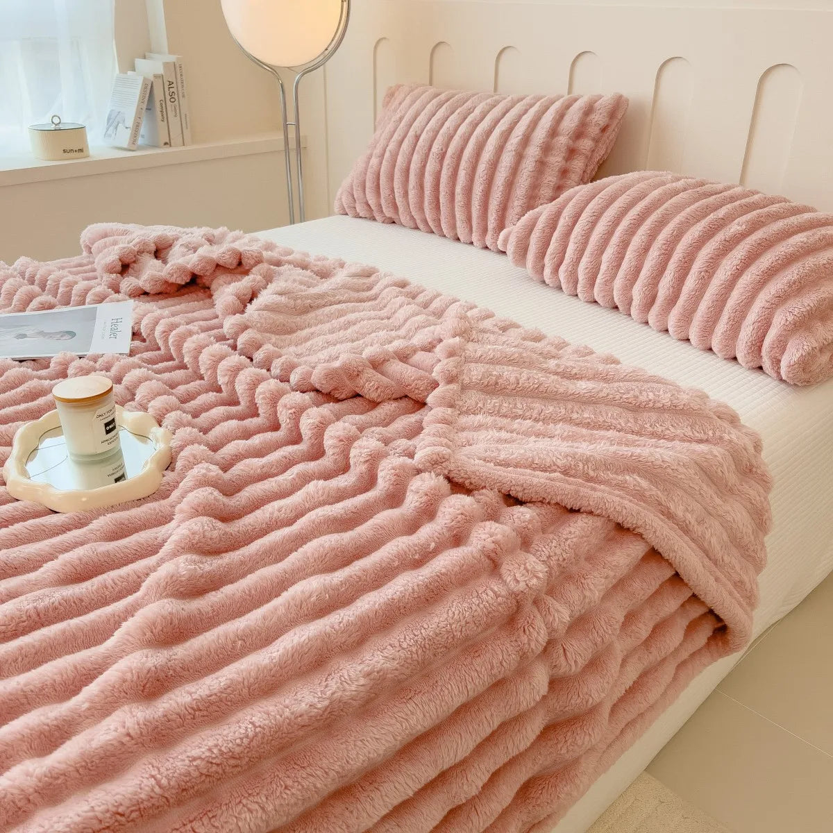 Thick Striped Multifunctional Blanket