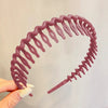 Elegant Solid Color Wave Hairbands