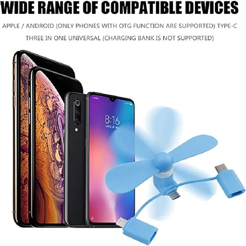 Portable Clip-On Phone Cooling Fan