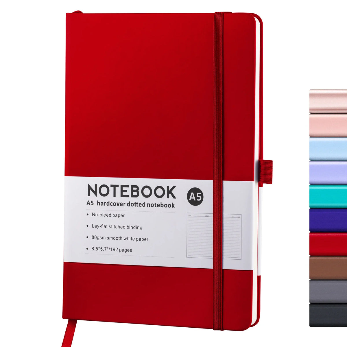 Premium PU Leather Hardcover Notebook with Elastic Closure