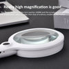 Rechargeable LED Handheld Magnifier with 3 Light Modes