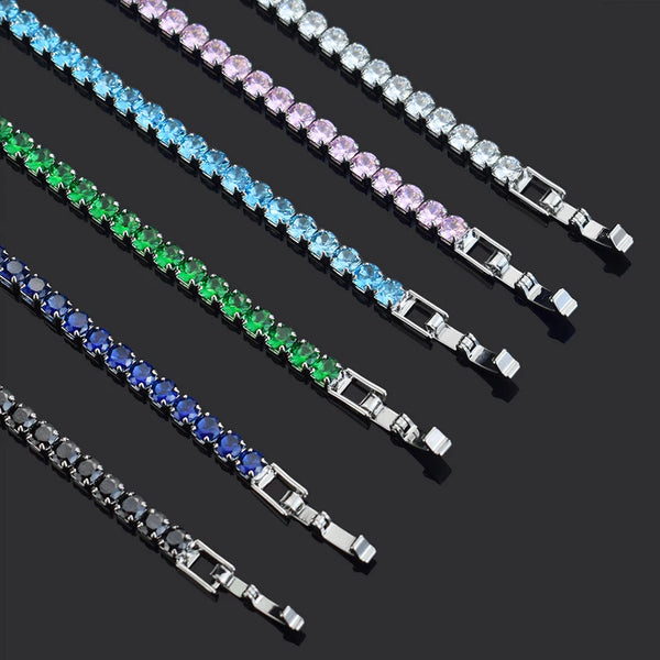 4mm Micro-Pavé Zirkon Tennisarmband