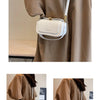 Classic Retro Crossbody Shoulder Bag with Textured Flap