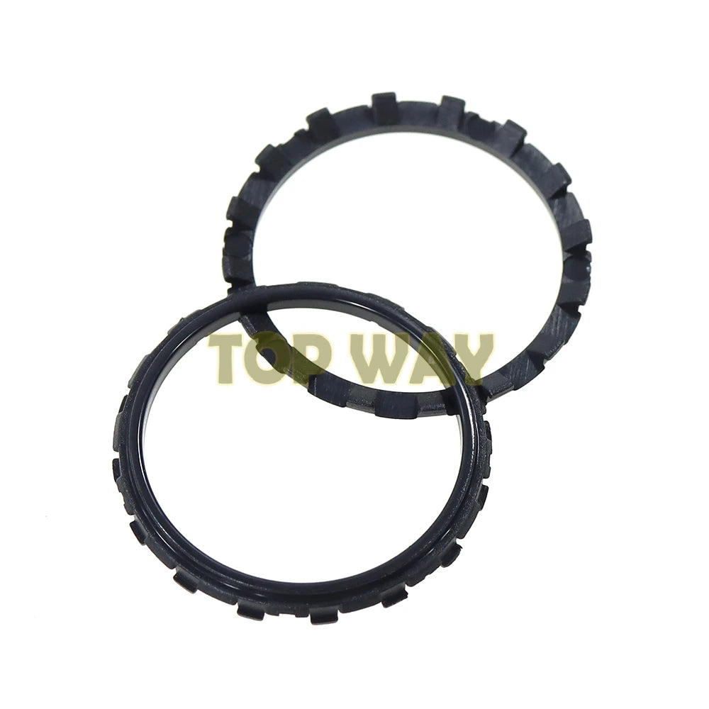 Two black PS5 controller thumbstick rings.