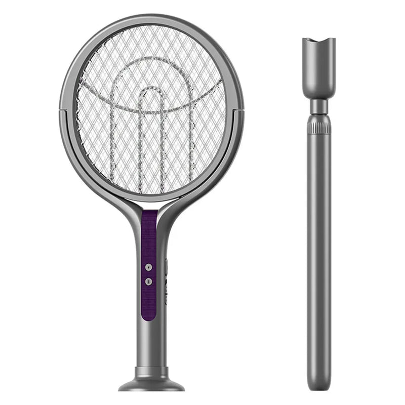 Rotating Head Electric Fly Swatter with Telescopic Handle