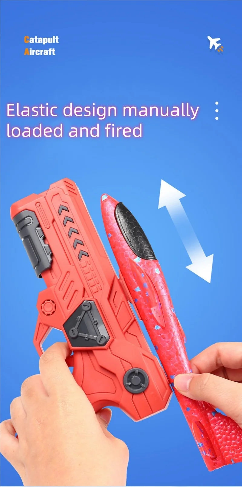 Catapult Foam Plane Launcher Glider Toy