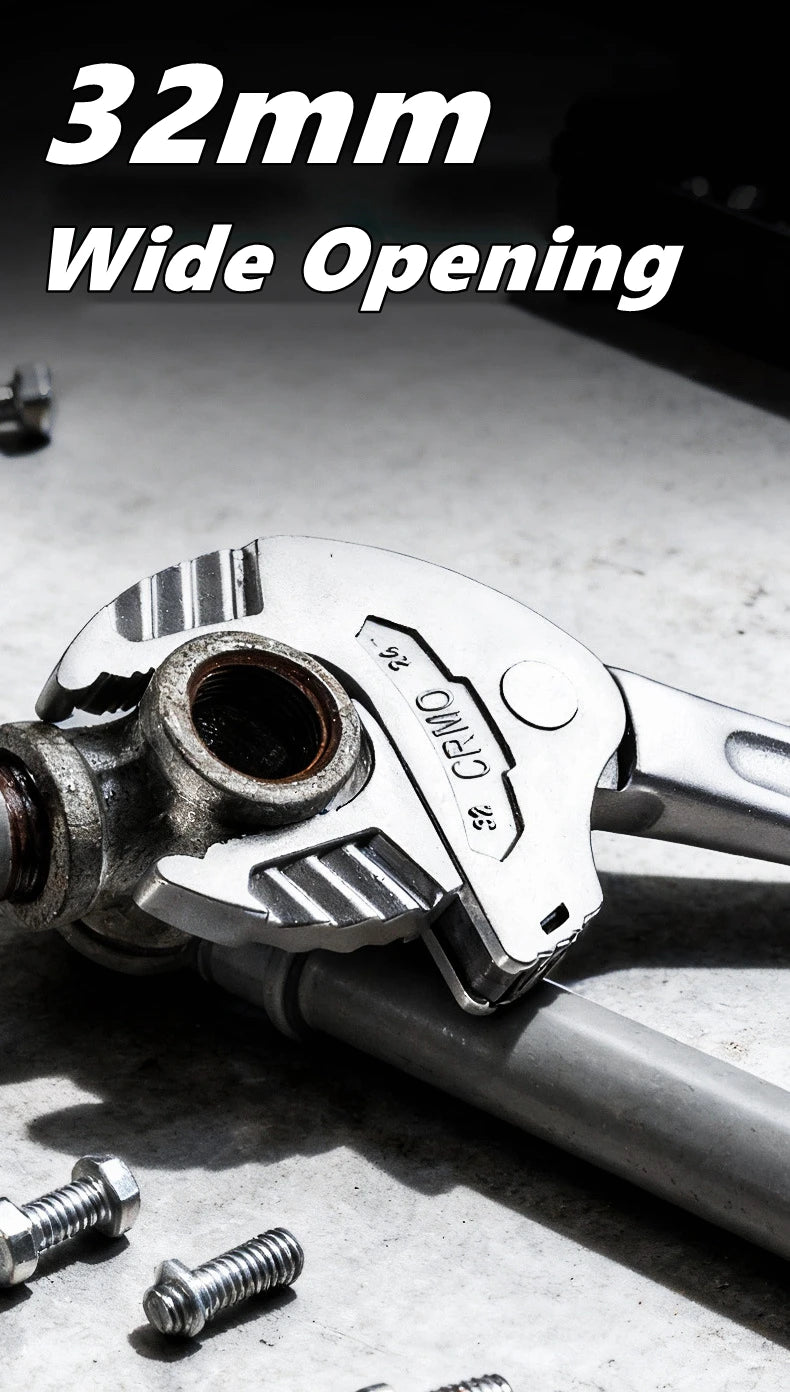 Heavy-Duty Adjustable Ratchet Wrench