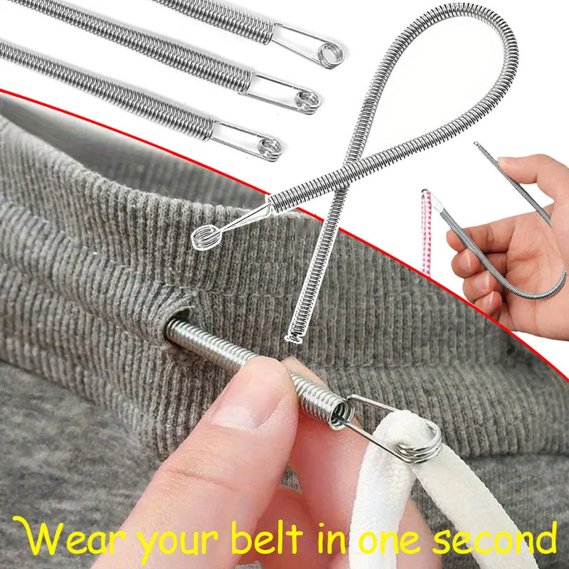 Spring-Loaded Drawstring Threader