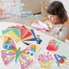 No-Mess Foil Art Kit for Kids – Creative Craft Set with Butterfly & Dessert Designs