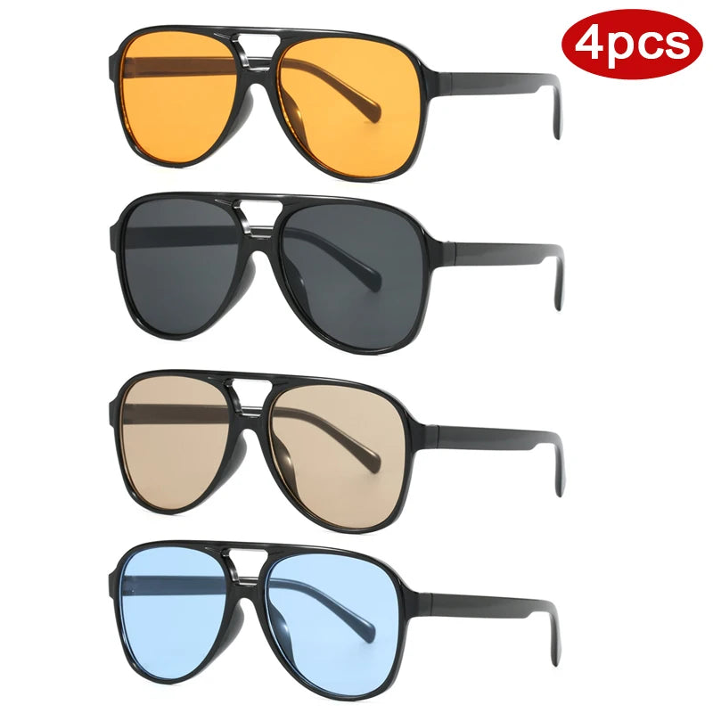 Gradient Lens Square Sunglasses