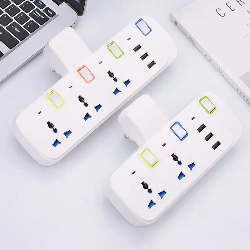 شريط طاقة ذكي بمنفذ USB مع حماية من ارتفاع الجهد