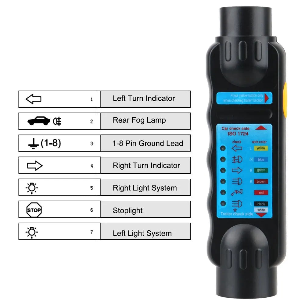 12V Car Towing Light Diagnostic Tester