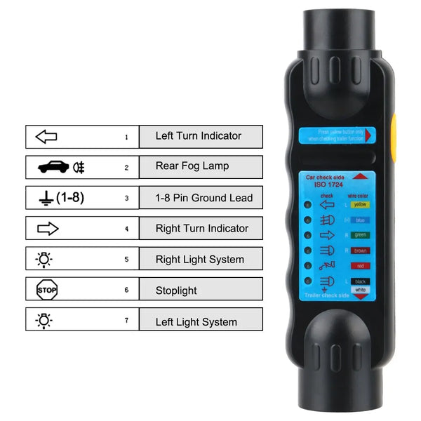 12V Car Towing Light Diagnostic Tester