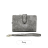 Compact Frosted Tri-Fold Wallet for Women