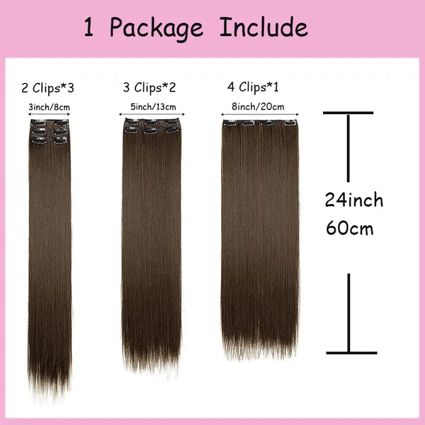 Clip-In Synthetic Hair Extensions