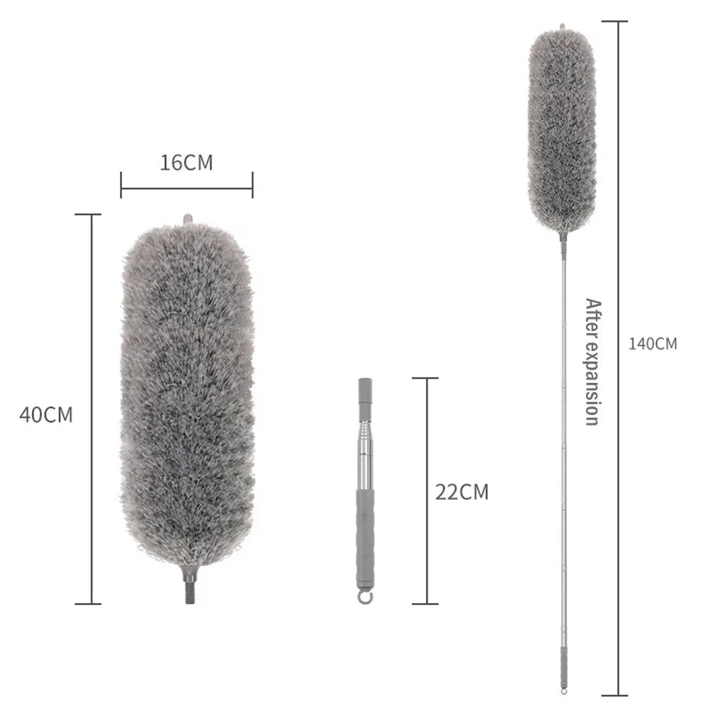 Extendable Microfiber Duster with Bendable Head