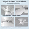 Ventilateur de Plafond Moderne avec Éclairage LED Dimmable & Télécommande