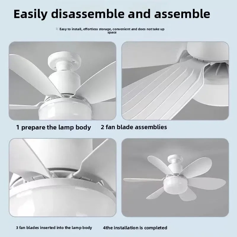 Ventilateur de Plafond Moderne avec Éclairage LED Dimmable & Télécommande