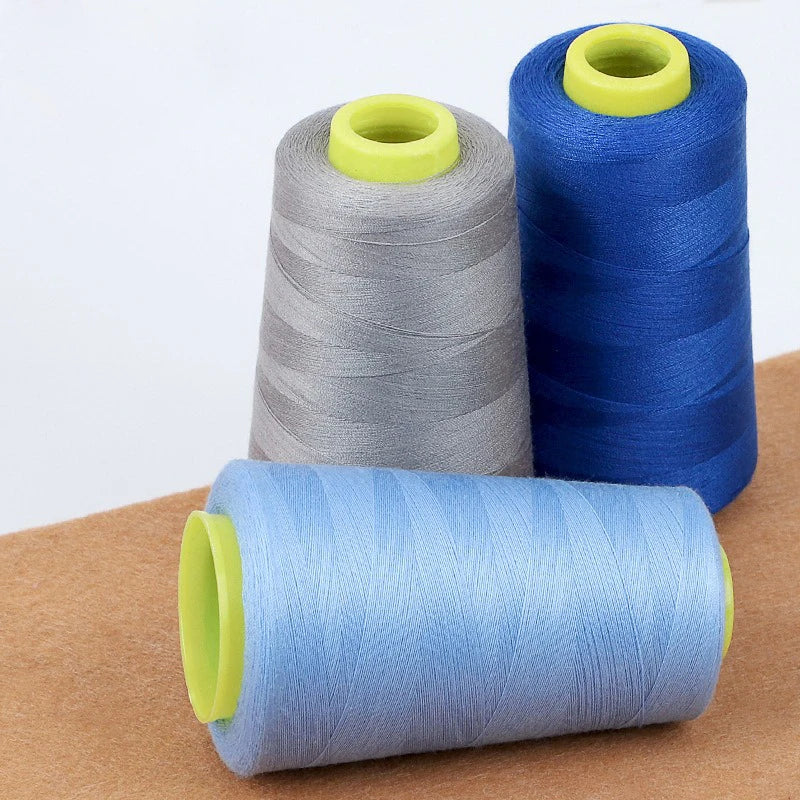 Solid Color Polyester Sewing Thread Spools (3000 Yards Each)