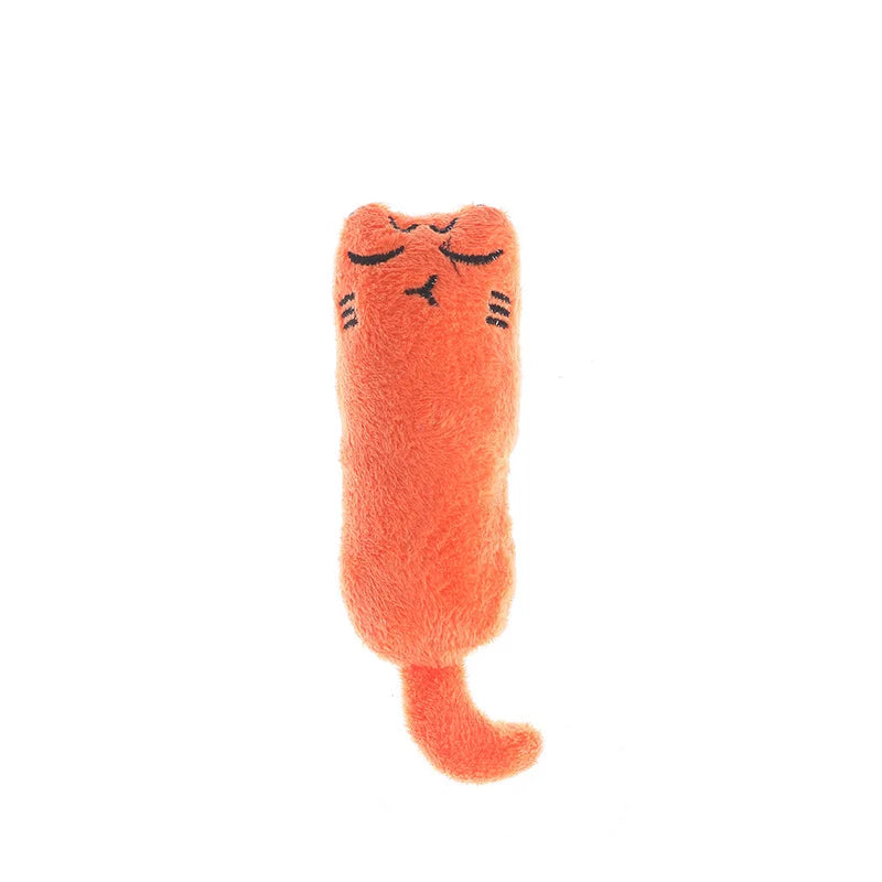 Interactive Plush Cat Toy with Squeaker and Catnip