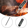 A digital food thermometer with an instant readout displaying 28.8 degrees, shown next to a piece of glowing barbecue coals.