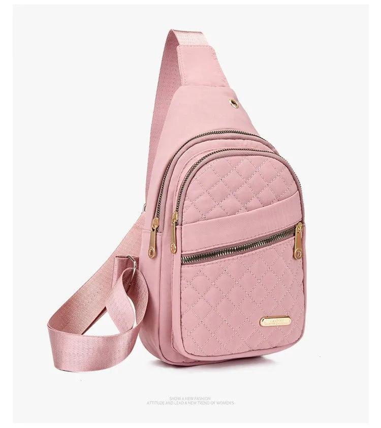 Women's Waterproof Sling Crossbody Bag with Adjustable Strap