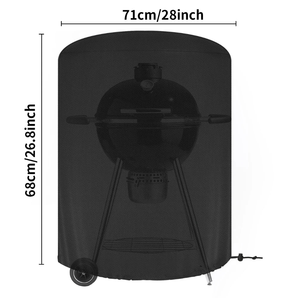 Waterproof Grill Cover with Adjustable Straps