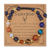 12 Zodiac Signs Natural Stone Bracelet