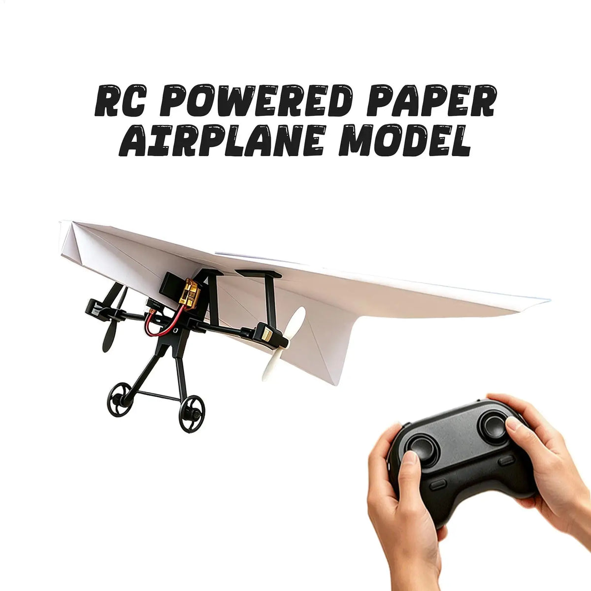 DIY Remote Control Paper Airplane Kit with Gyro Stabilizer