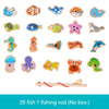 Montessori Wooden Magnetic Fishing Toy for Kids – Educational Marine Life Game
