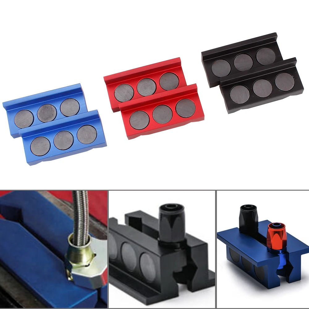 Magnetic Aluminum Vise Jaw Inserts for Machinists