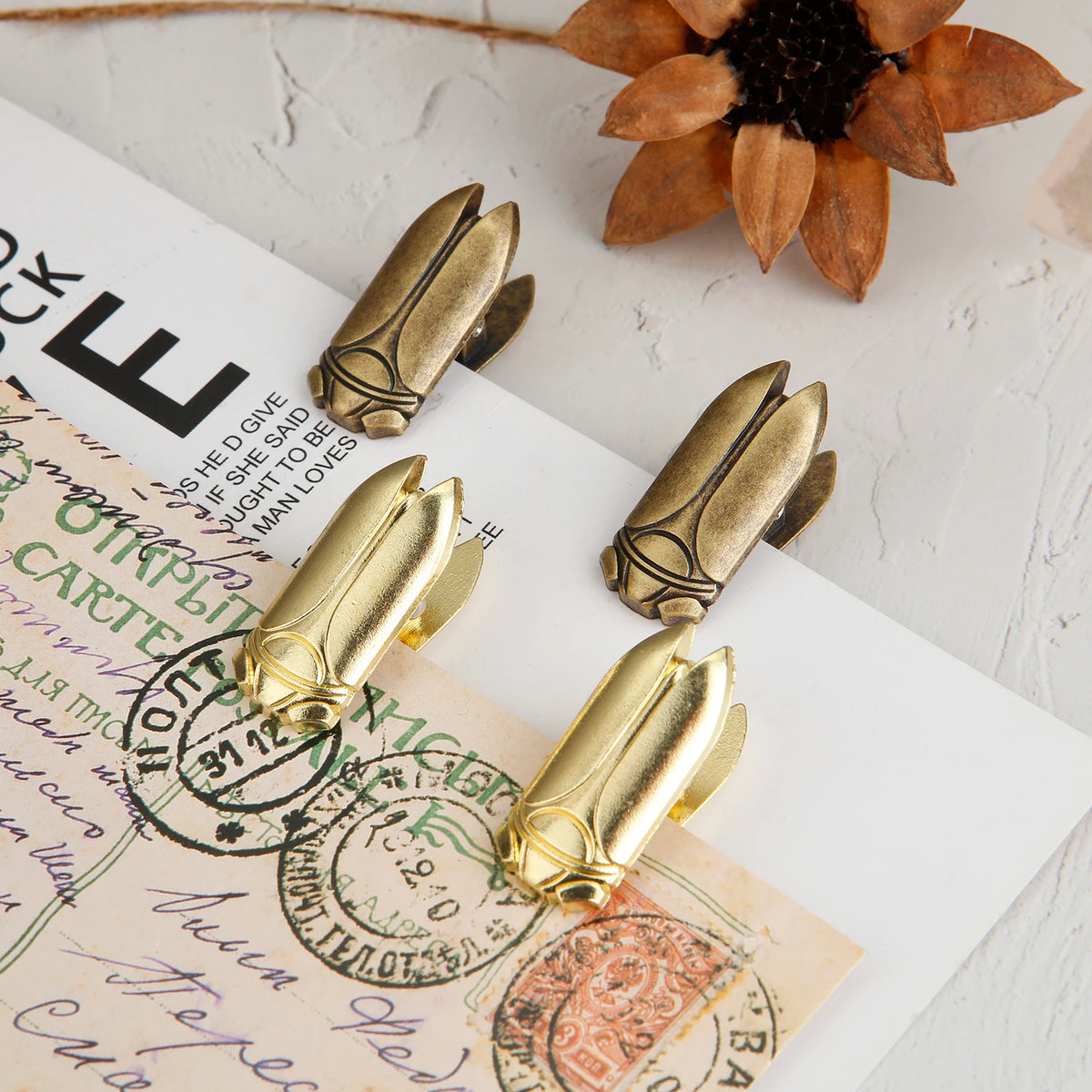 Decorative Metal Binder Clips for Documents