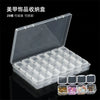 Clear 28-Slot Craft Organizer for Nail Art, Jewelry, and Small Supplies