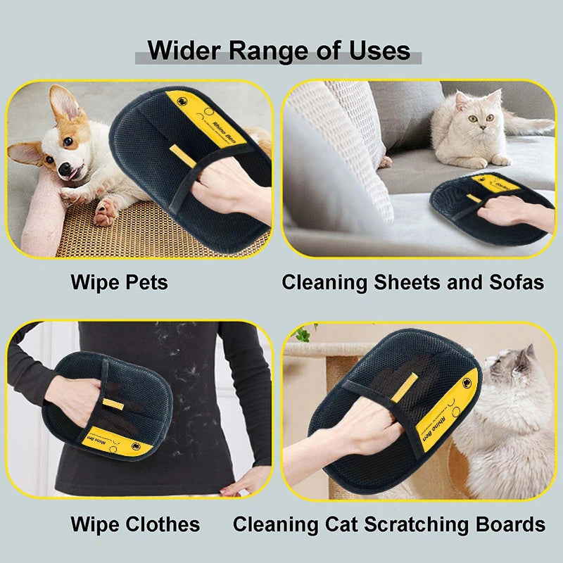 Wiederverwendbare Silikon-Handschuhe gegen Tierhaare