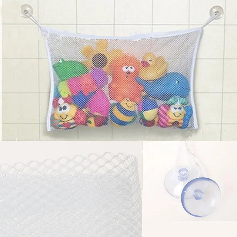 Kids' Bathroom Mesh Toy Organizer Basket