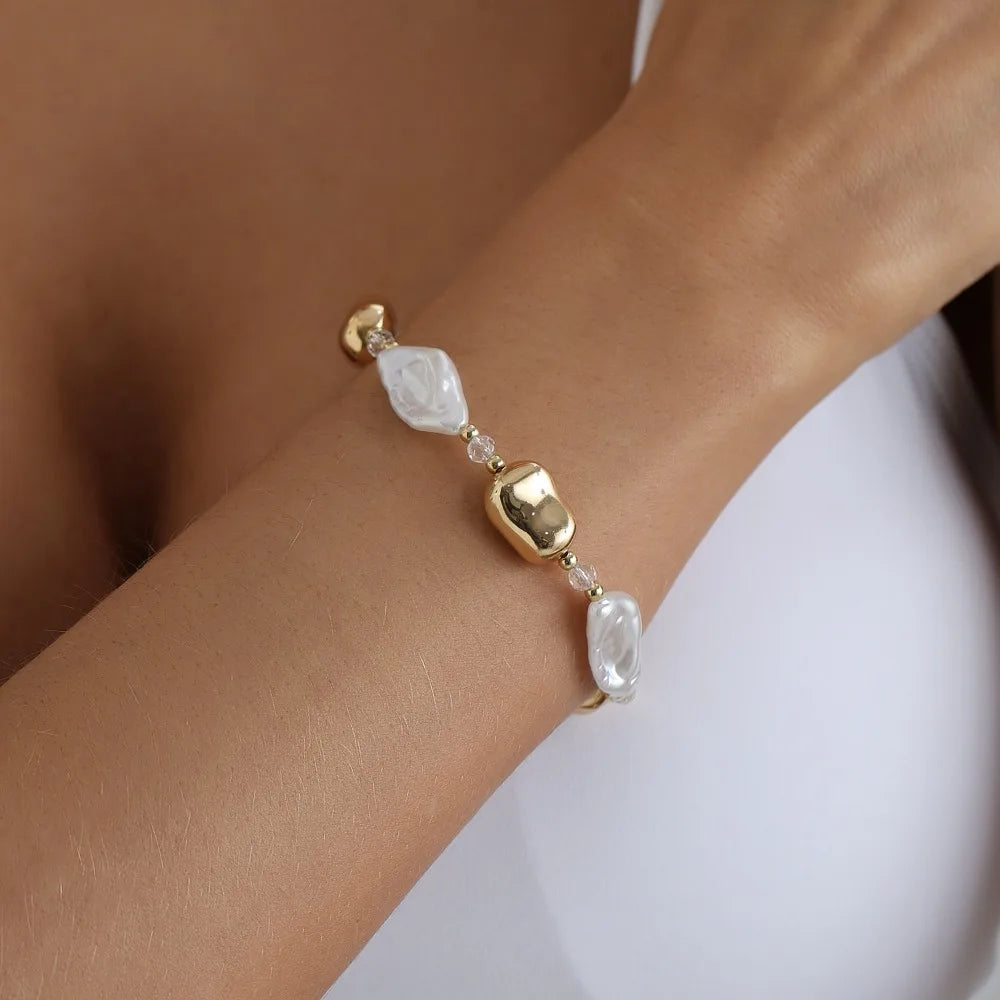 Barocke Perlen-Choker-Kette Set