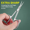 Premium Stainless Steel Cuticle Scissors with Curved Blade