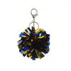 Colorful Cheerleading Pom Pom Keychain