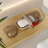 Travel Soap Box with Drainable Lid for Camping and Bathroom Use