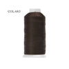A spool of dark brown heavy-duty nylon bonded thread labeled COL.683.