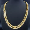 Gold-Plated Cuban Chain Jewelry Set