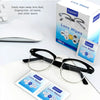 Box of Powerclean Lens Wipes with a pair of eyeglasses and a white mouse visible.
